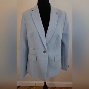 Banana Republic Women's White Classic Fit One Button Blazer/ Jacket Size 10